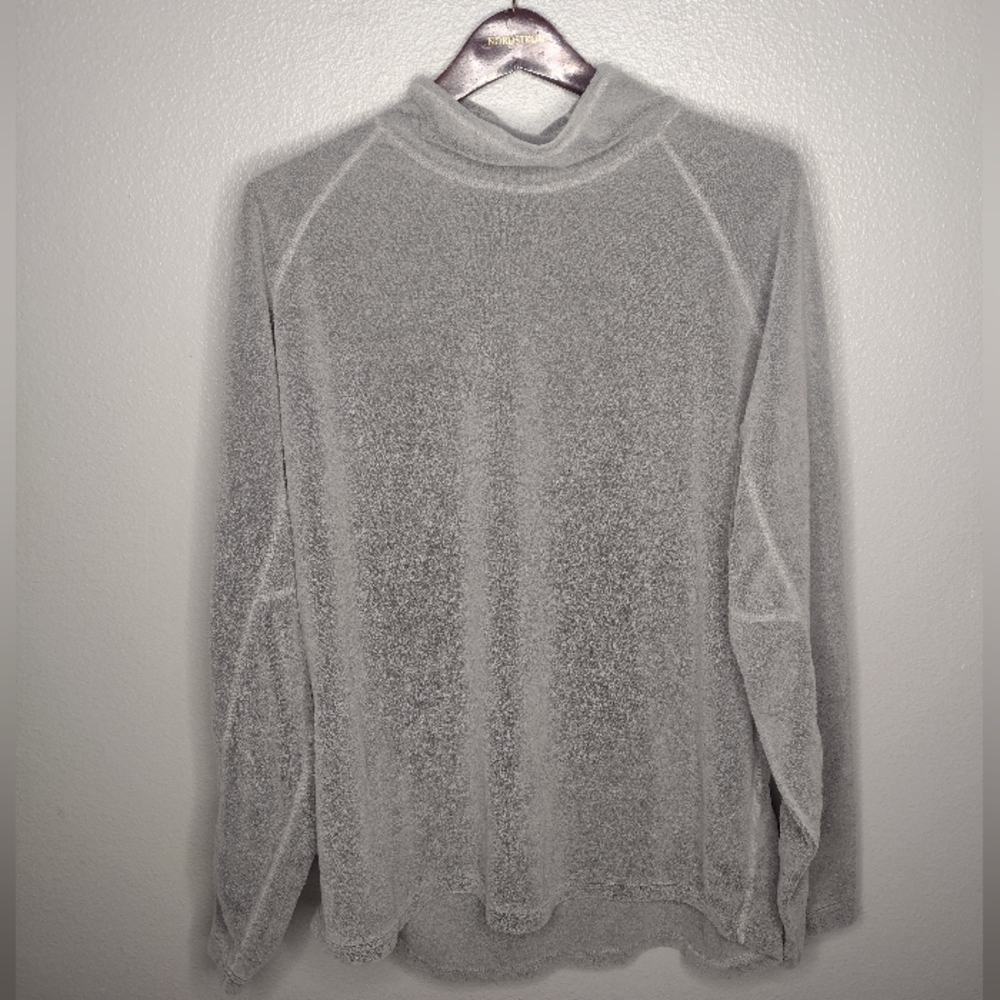 Gramicci Men's  Fleece Sweatshirt Mock Neck XL Gray Pullover Outdoor A15